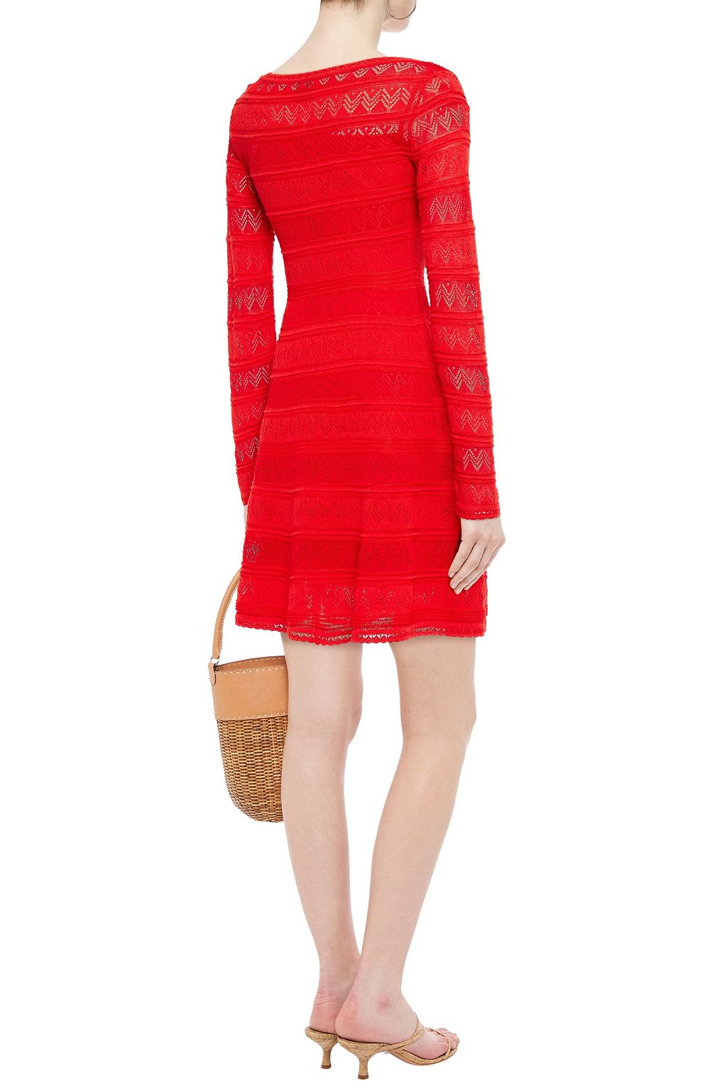 M MISSONI Crochet-knit cotton-blend mini dress