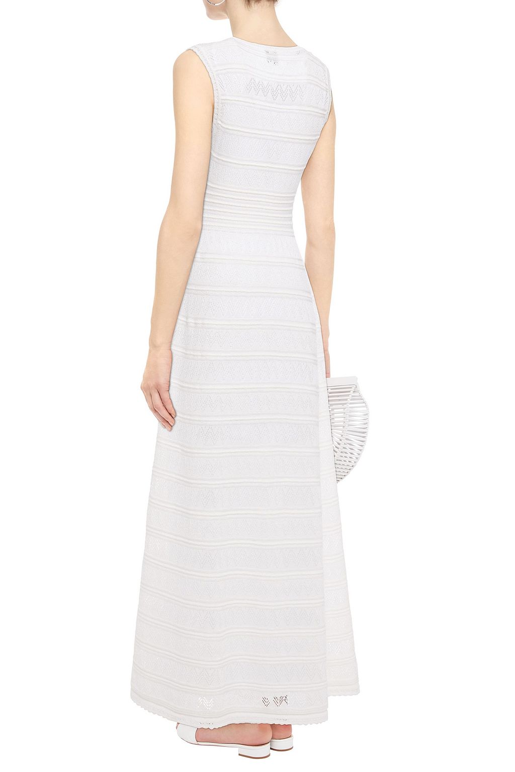 M MISSONI Crochet-knit cotton-blend maxi dress