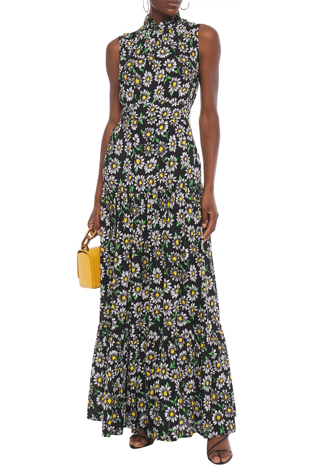 M MISSONI Ruffled floral-print crepe maxi dress
