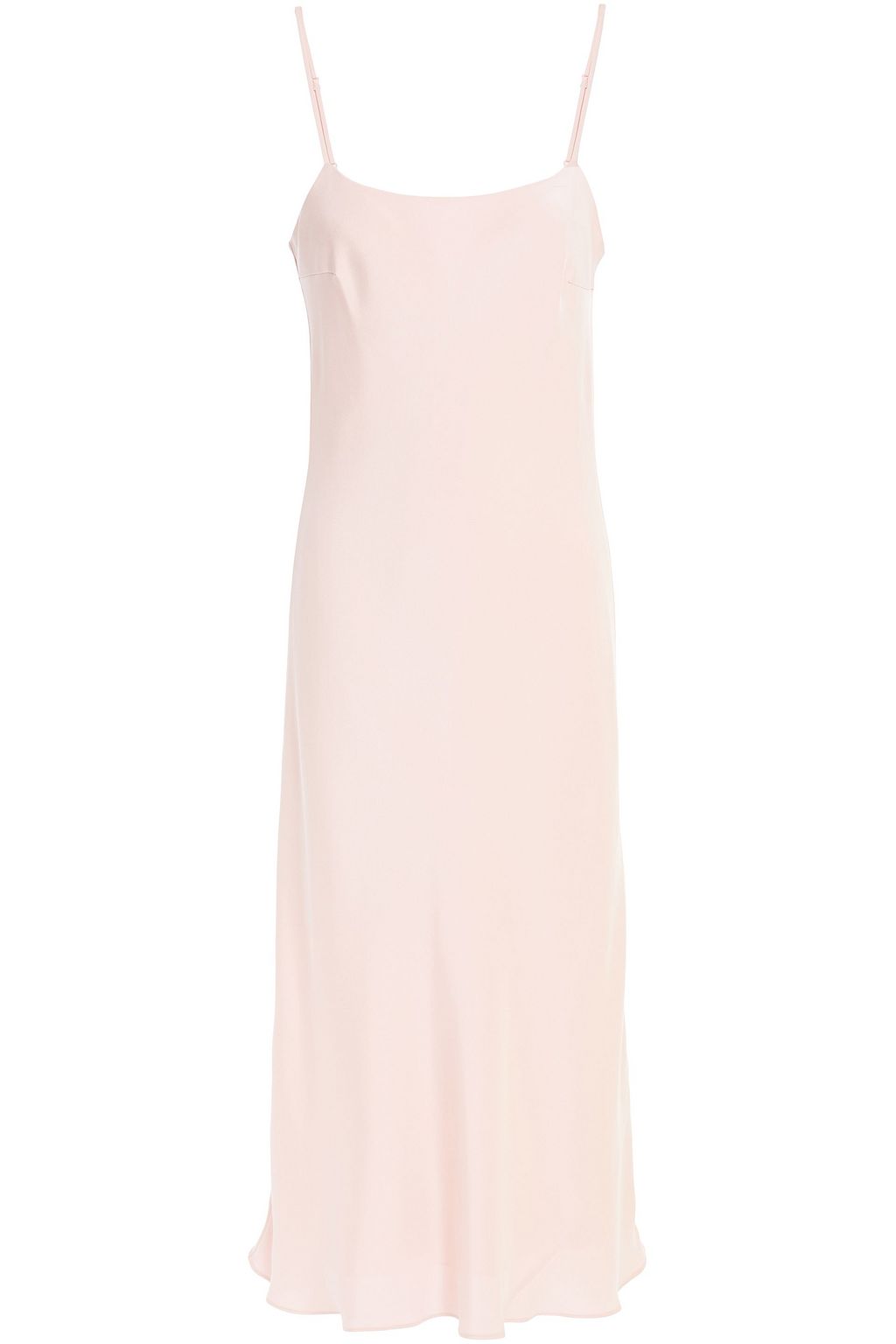 baby pink satin slip dress