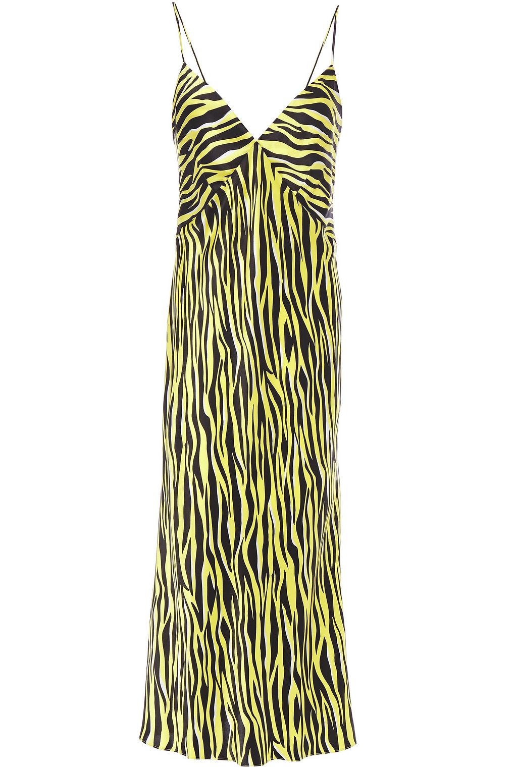 zebra satin dress