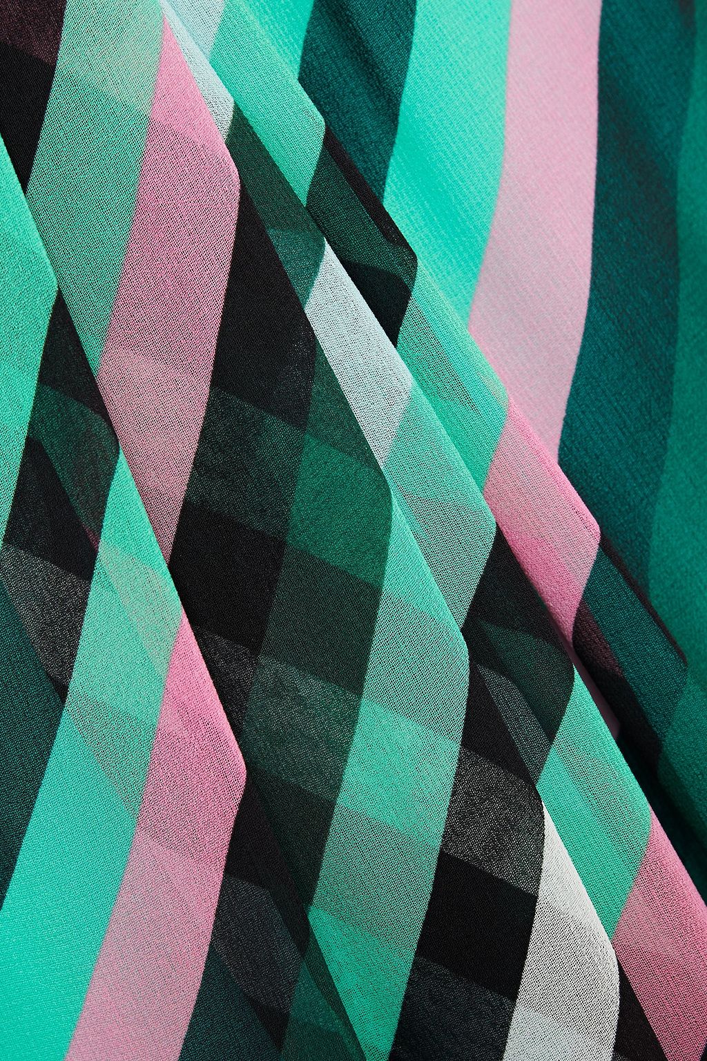 DIANE VON FURSTENBERG Lilita gestreiftes Maxikleid aus Georgette