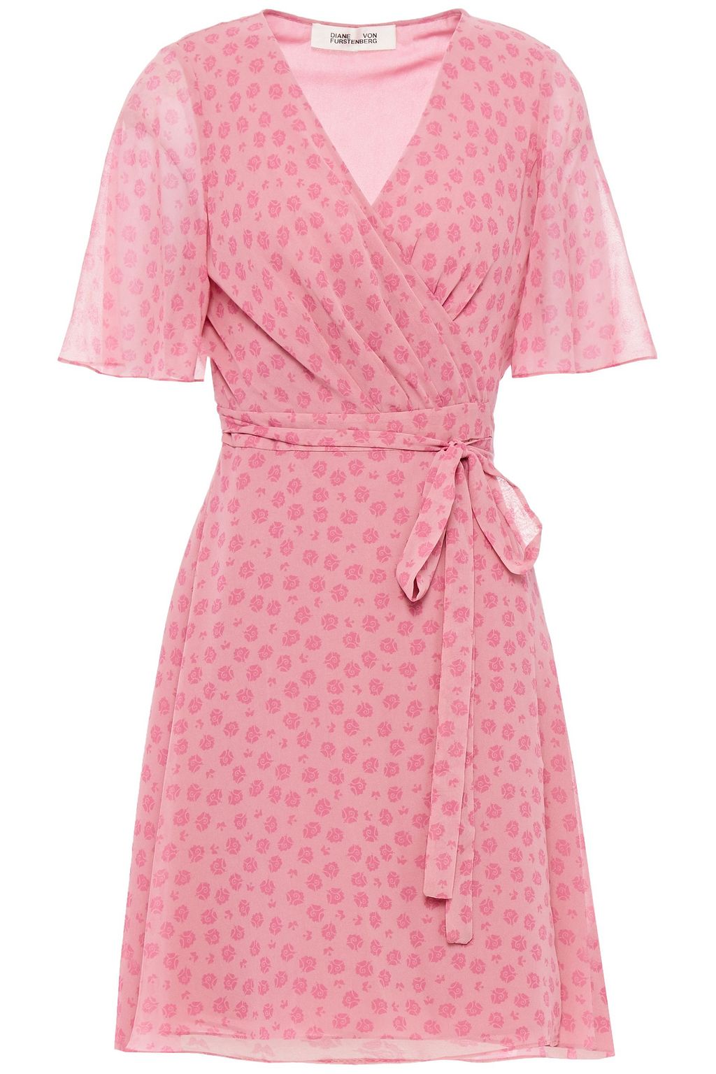 diane von furstenberg pink wrap dress