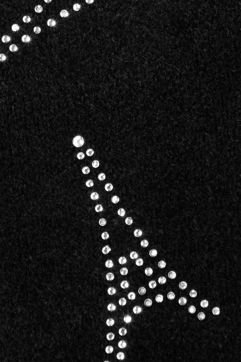 BALENCIAGA Crystal-embellished stretch-velvet mini dress
