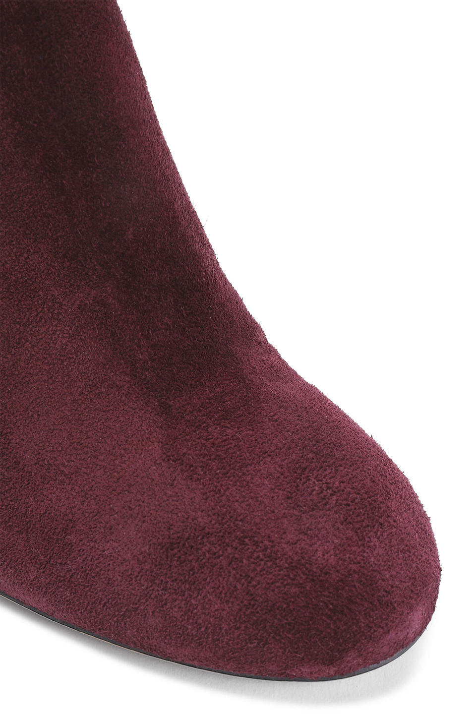 Rag & Bone Agnes Suede Ankle Boots In Burgundy