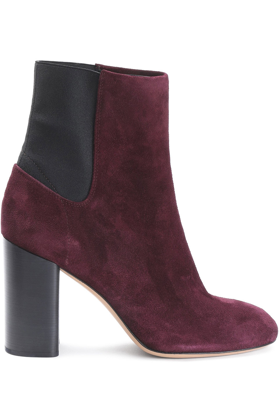 Rag & Bone Agnes Suede Ankle Boots In Burgundy