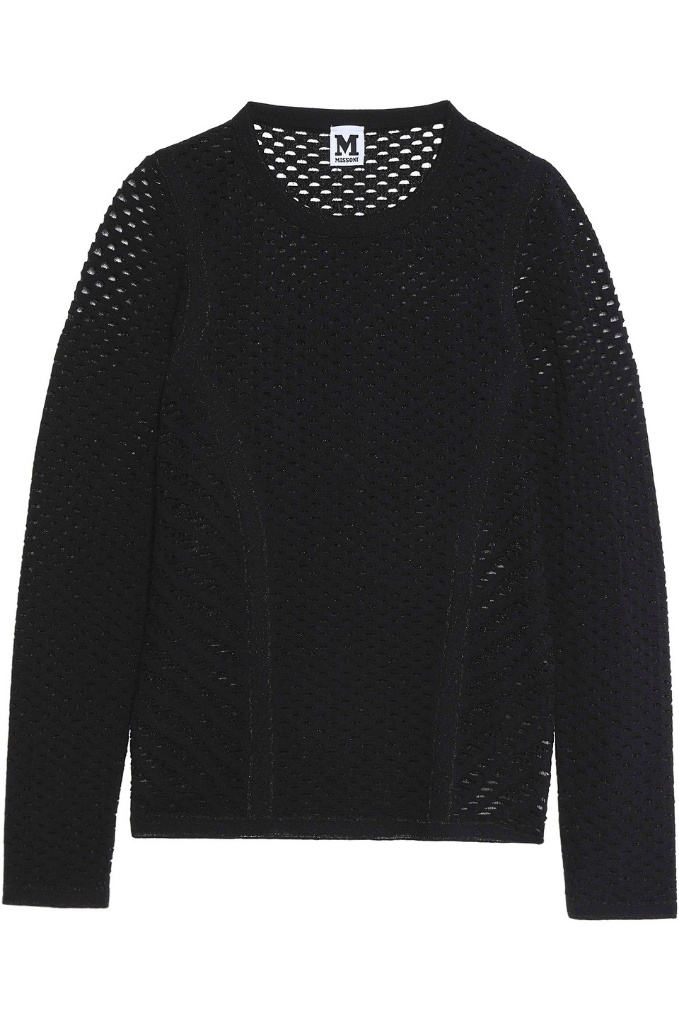 Missoni Open-knit Sweater In Black