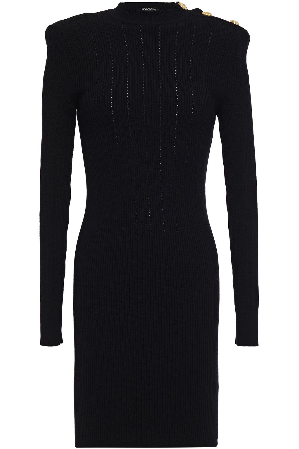 balmain black mini dress