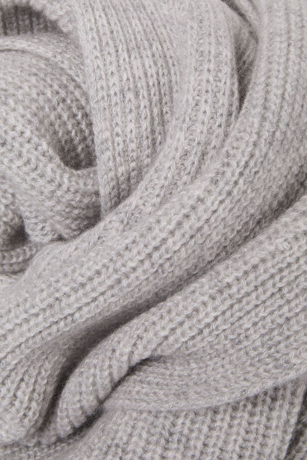 N.PEAL Ribbed cashmere scarf