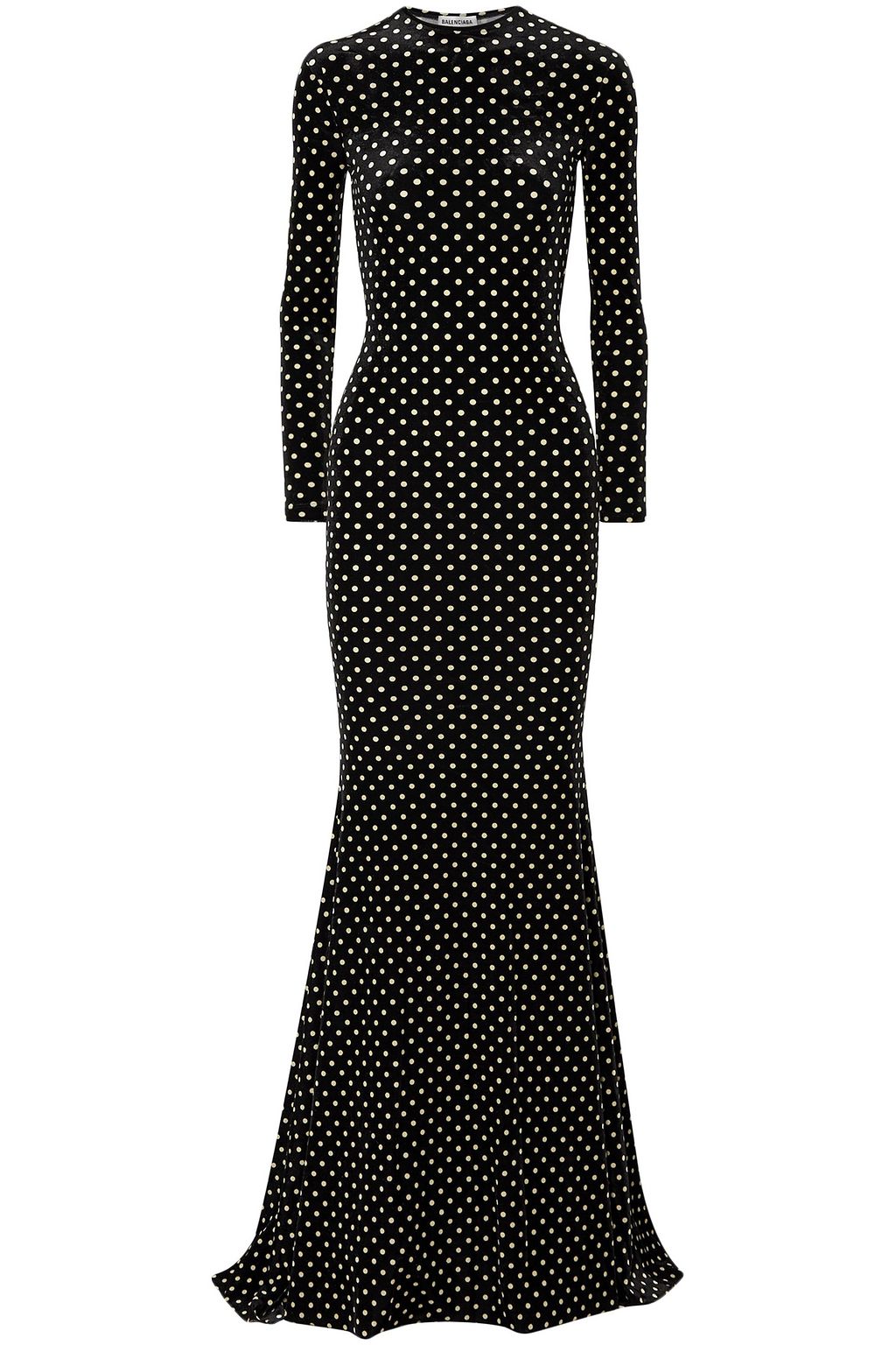 balenciaga polka dot dress