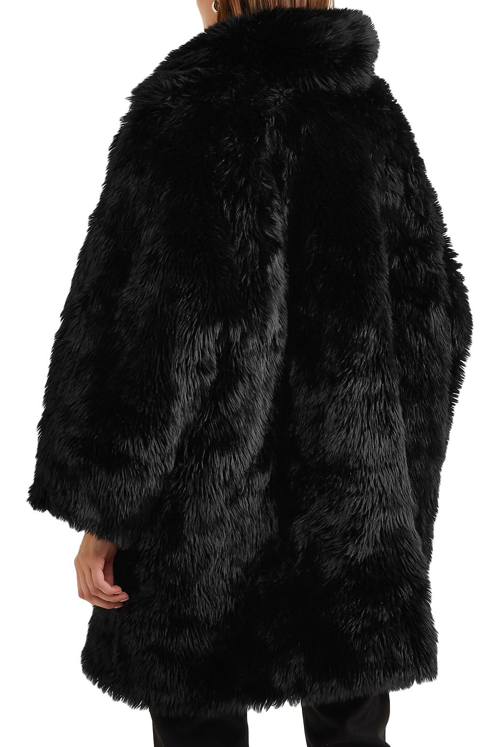 BALENCIAGA Swing oversized faux fur coat