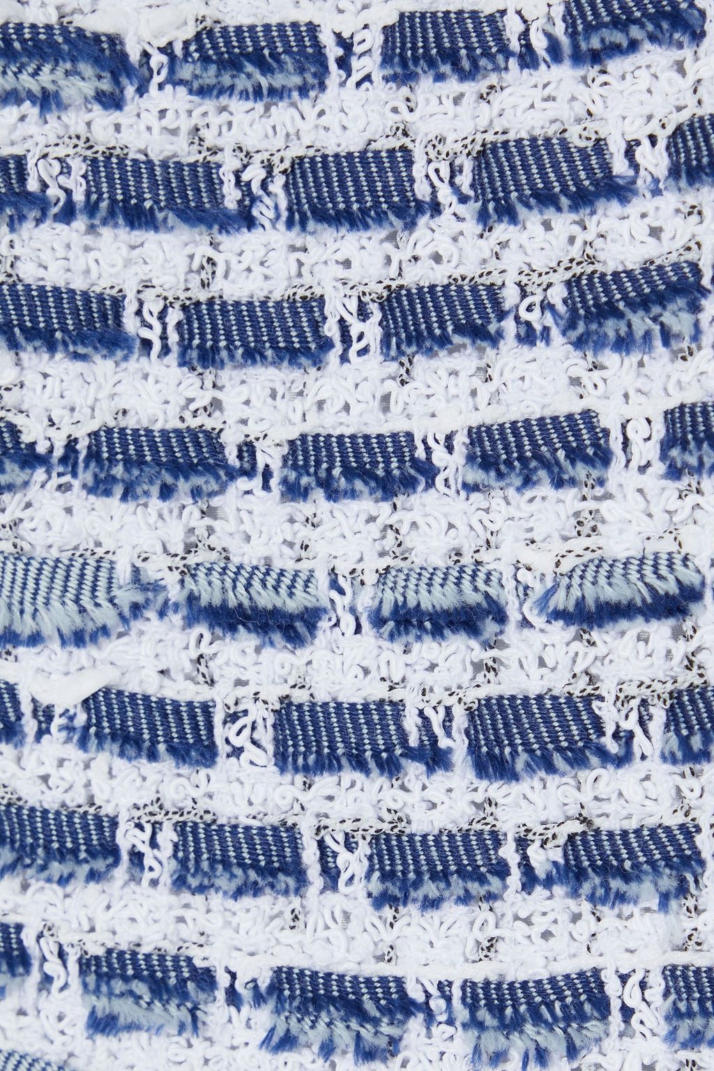 OSCAR DE LA RENTA Embroidered bouclé dress