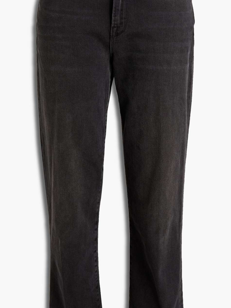 le nouveau cropped mid-rise straight-leg jeans