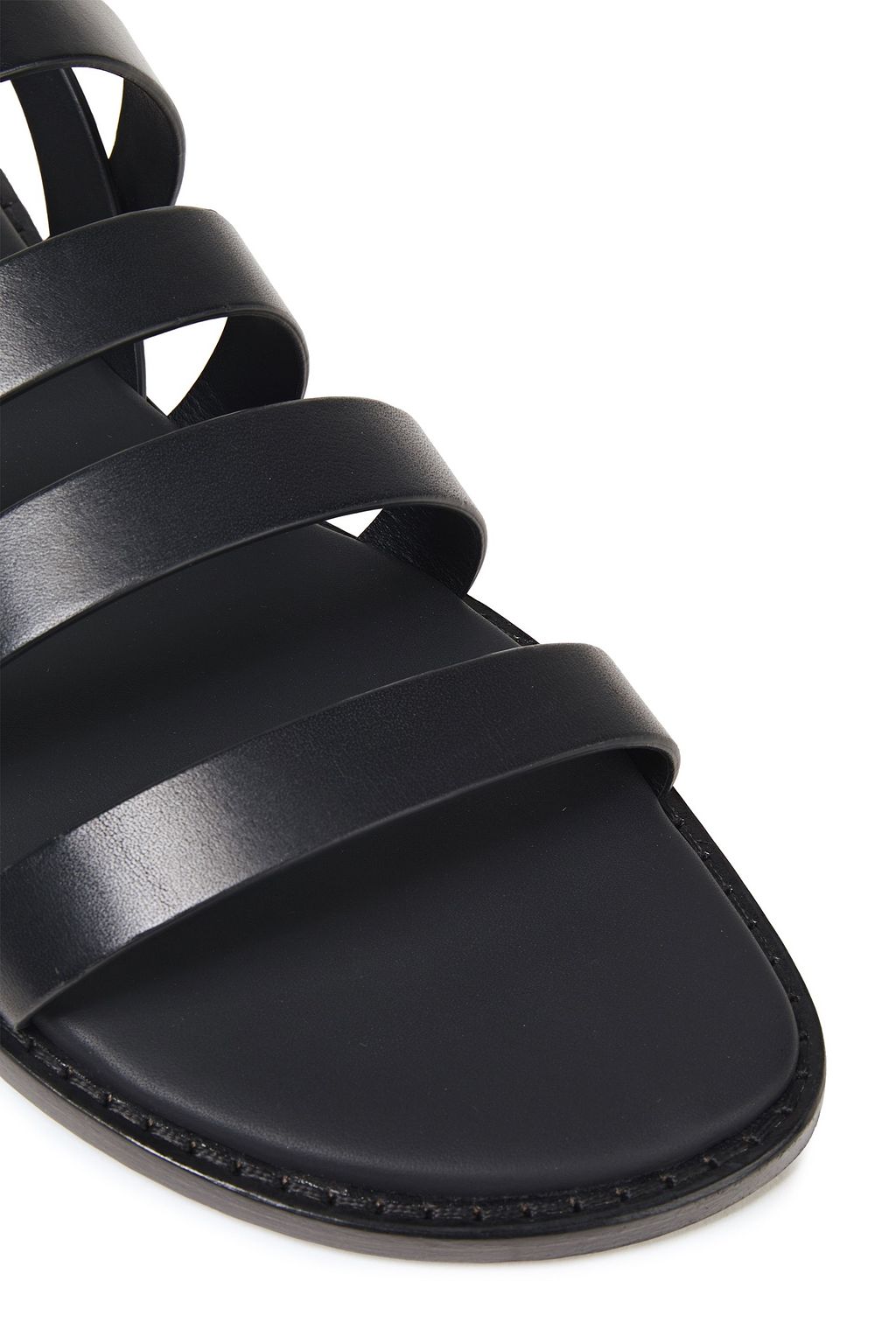 ANN DEMEULEMEESTER Leather slingback sandals