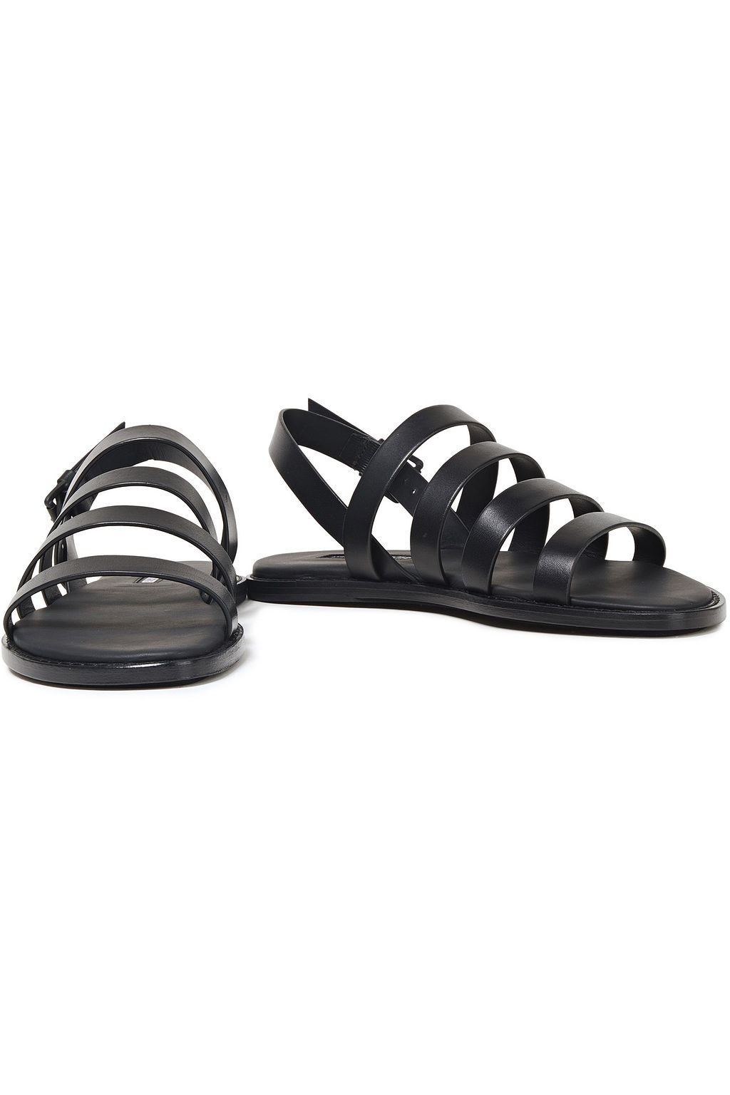 ANN DEMEULEMEESTER Leather slingback sandals