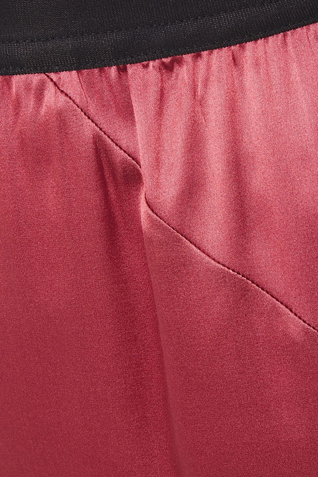 ANN DEMEULEMEESTER ひだ入り ストレッチシルクサテン マキシスカート