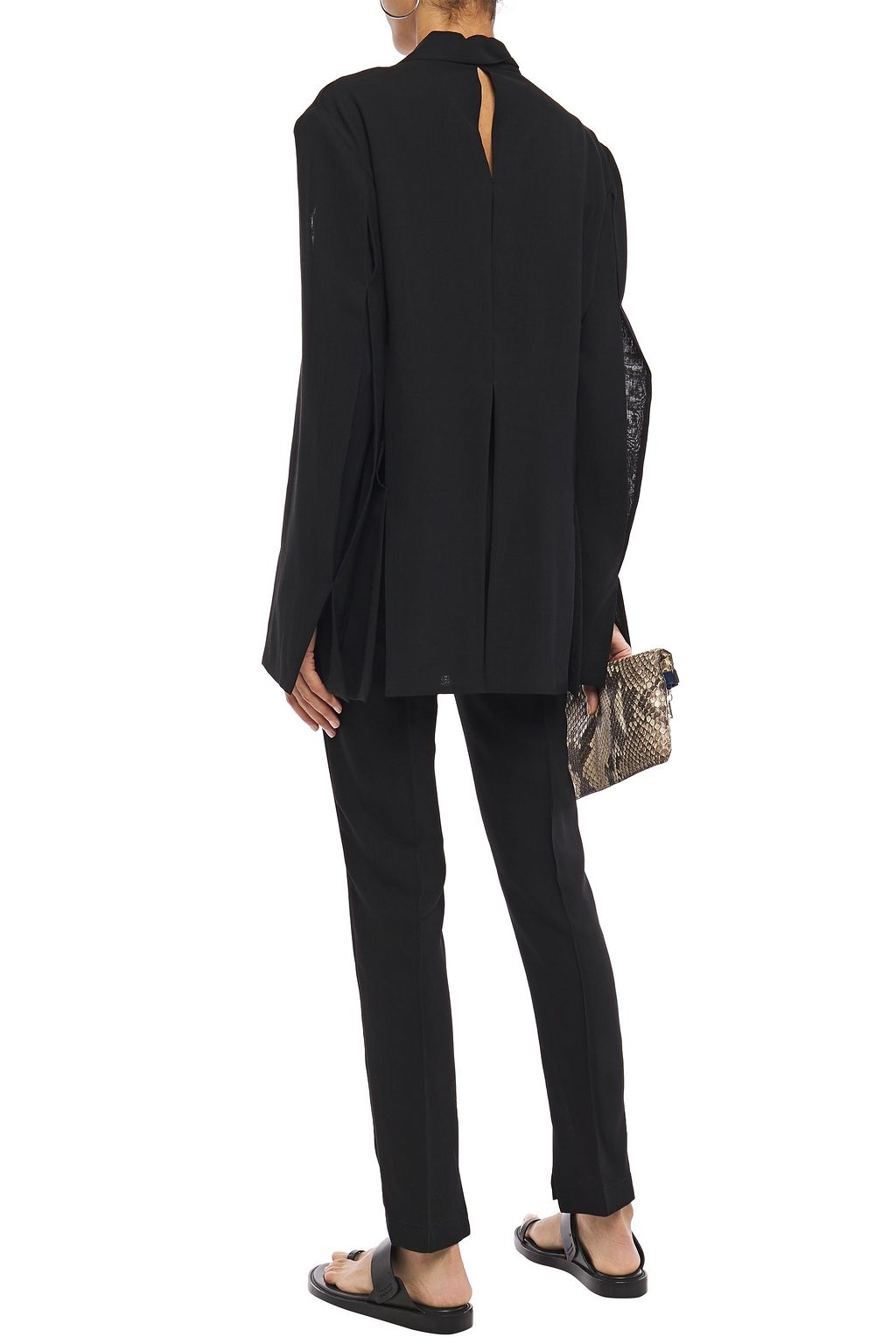 ANN DEMEULEMEESTER Wool slim-leg pants