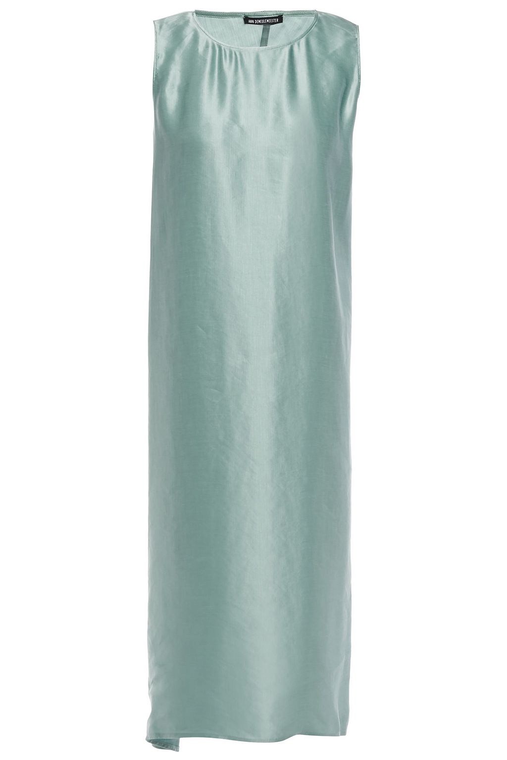 cupro blend mini wrap dress