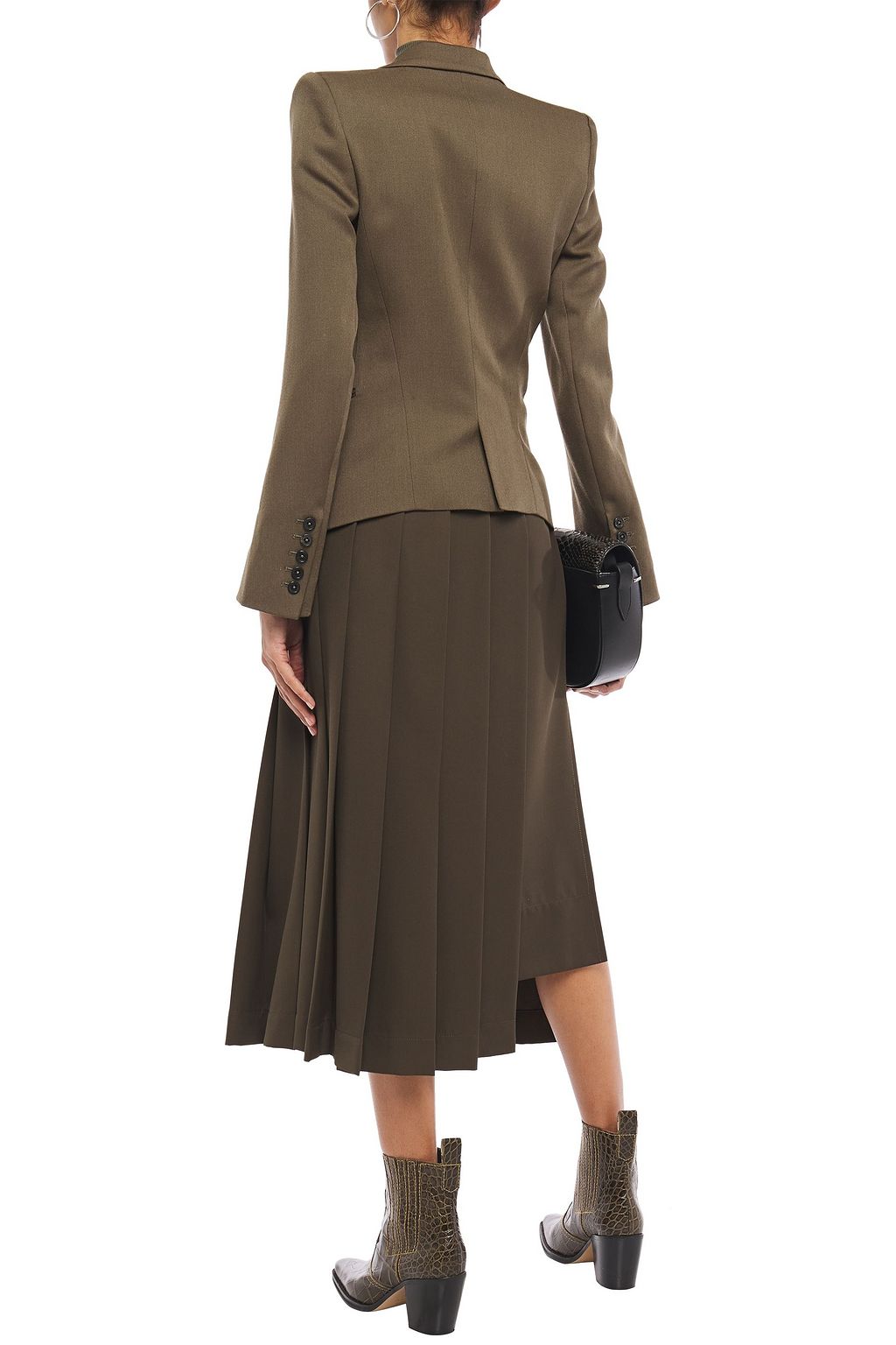 ANN DEMEULEMEESTER Wool-gabardine blazer