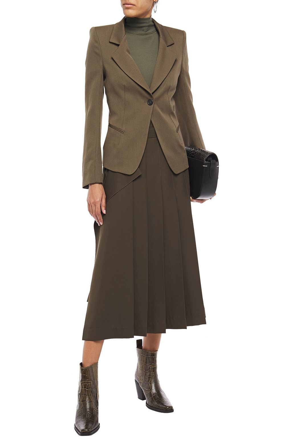 ANN DEMEULEMEESTER Wool-gabardine blazer