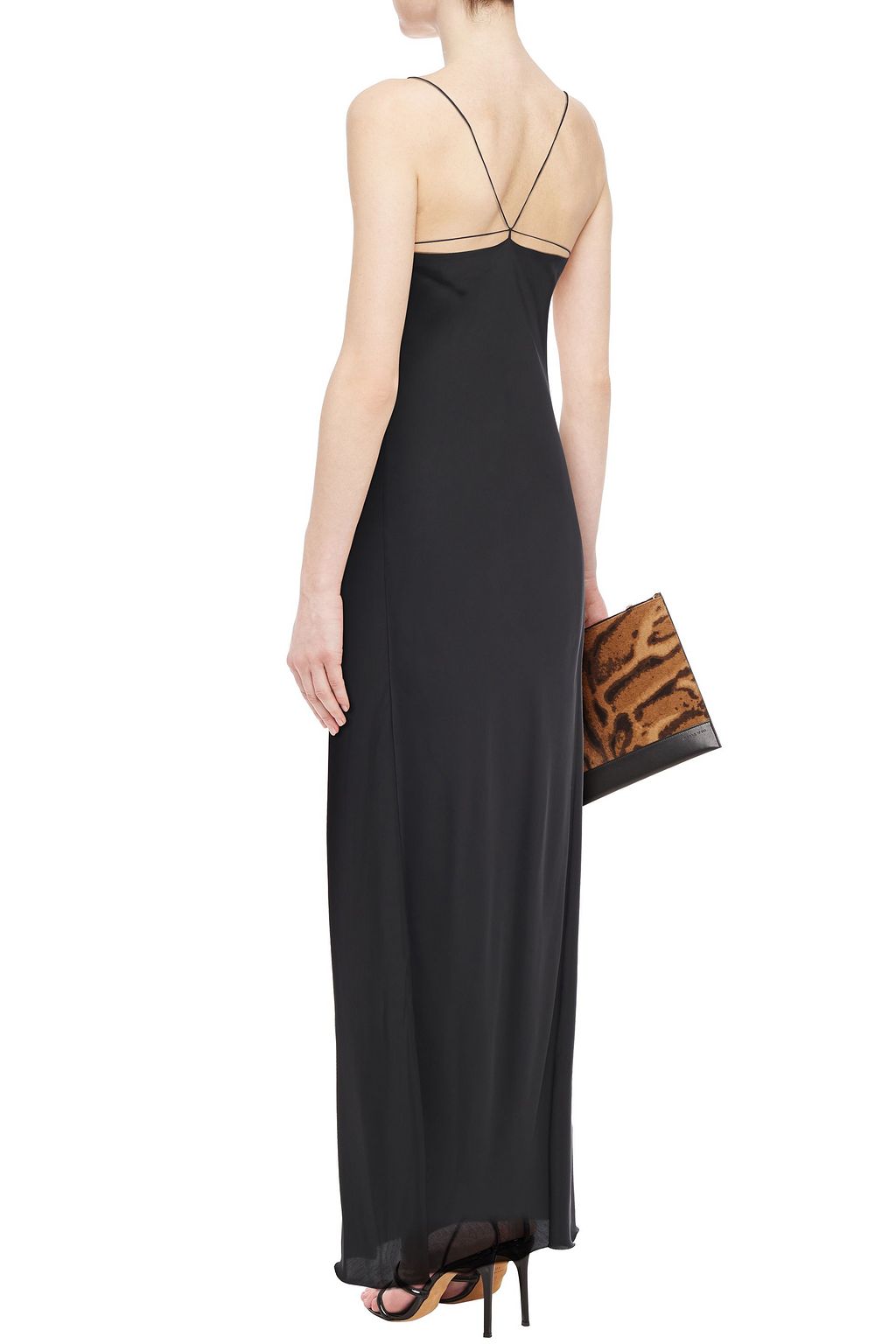 ANN DEMEULEMEESTER Satin maxi dress