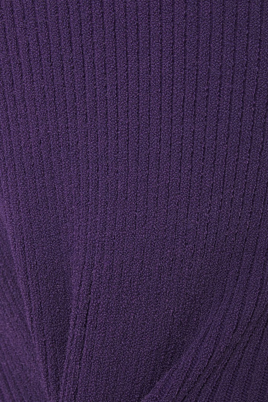AUTUMN CASHMERE Fluted ribbed-knit mini dress
