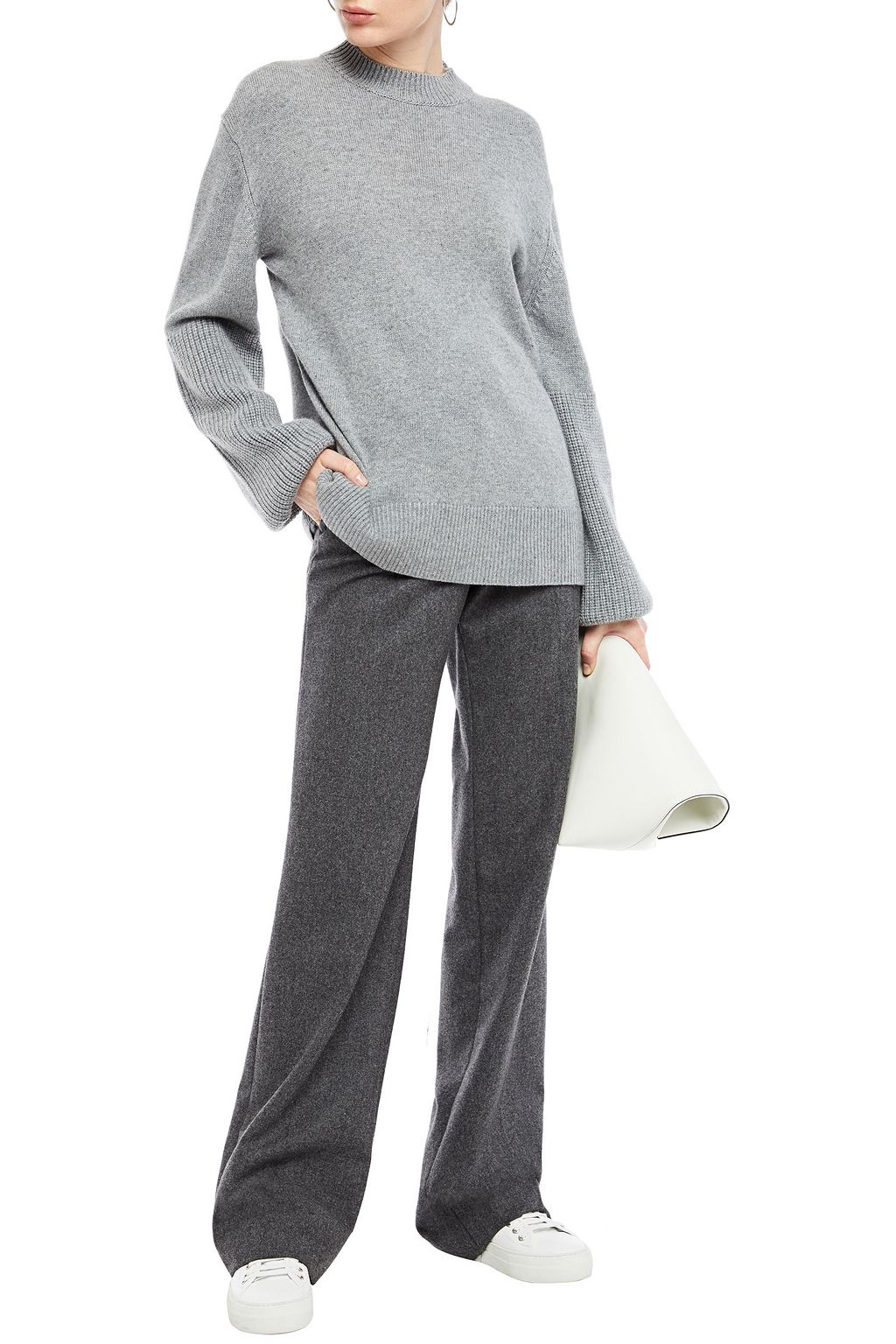 AUTUMN CASHMERE Mélange knitted sweater