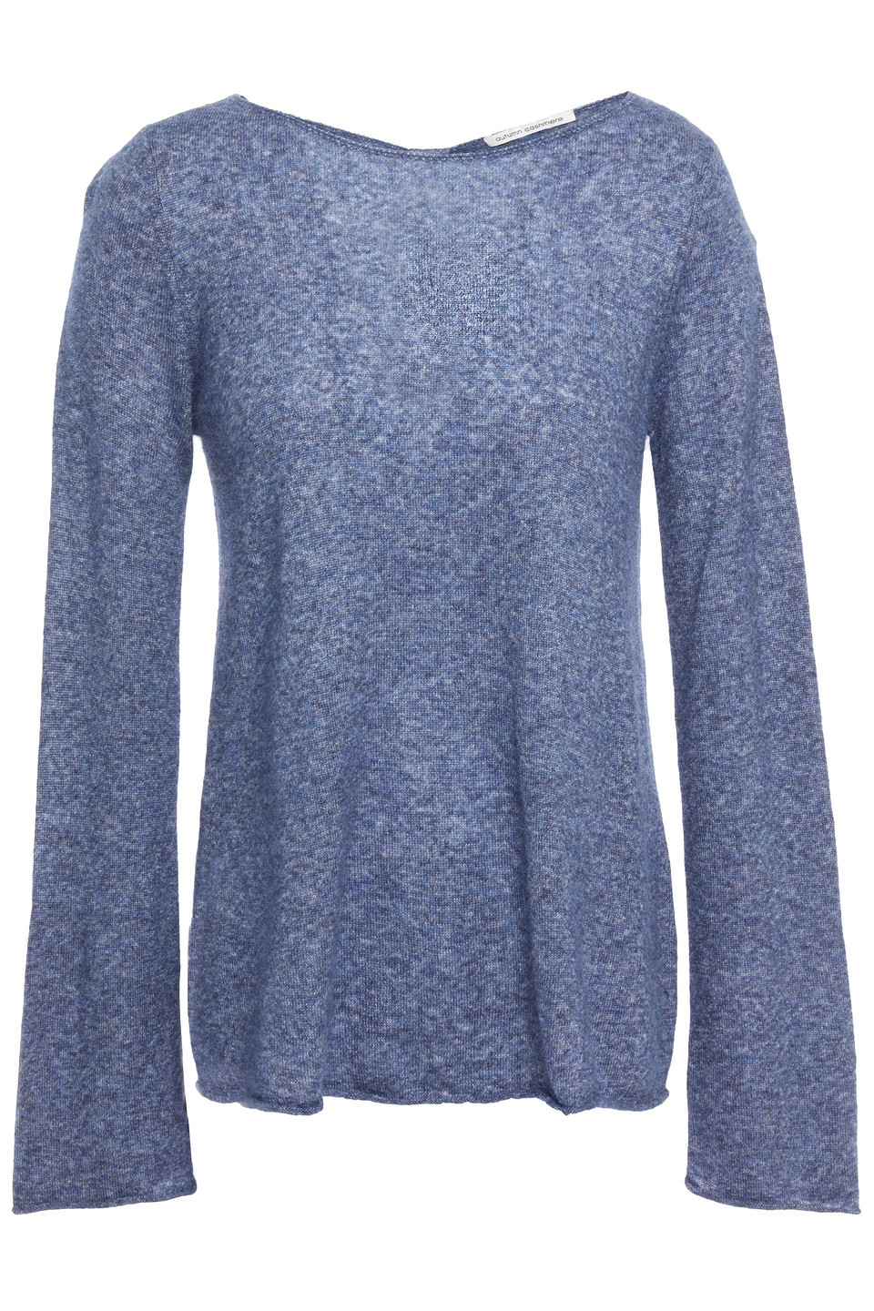 Autumn Cashmere Cutout Cashmere And Silk-blend Sweater In Blue