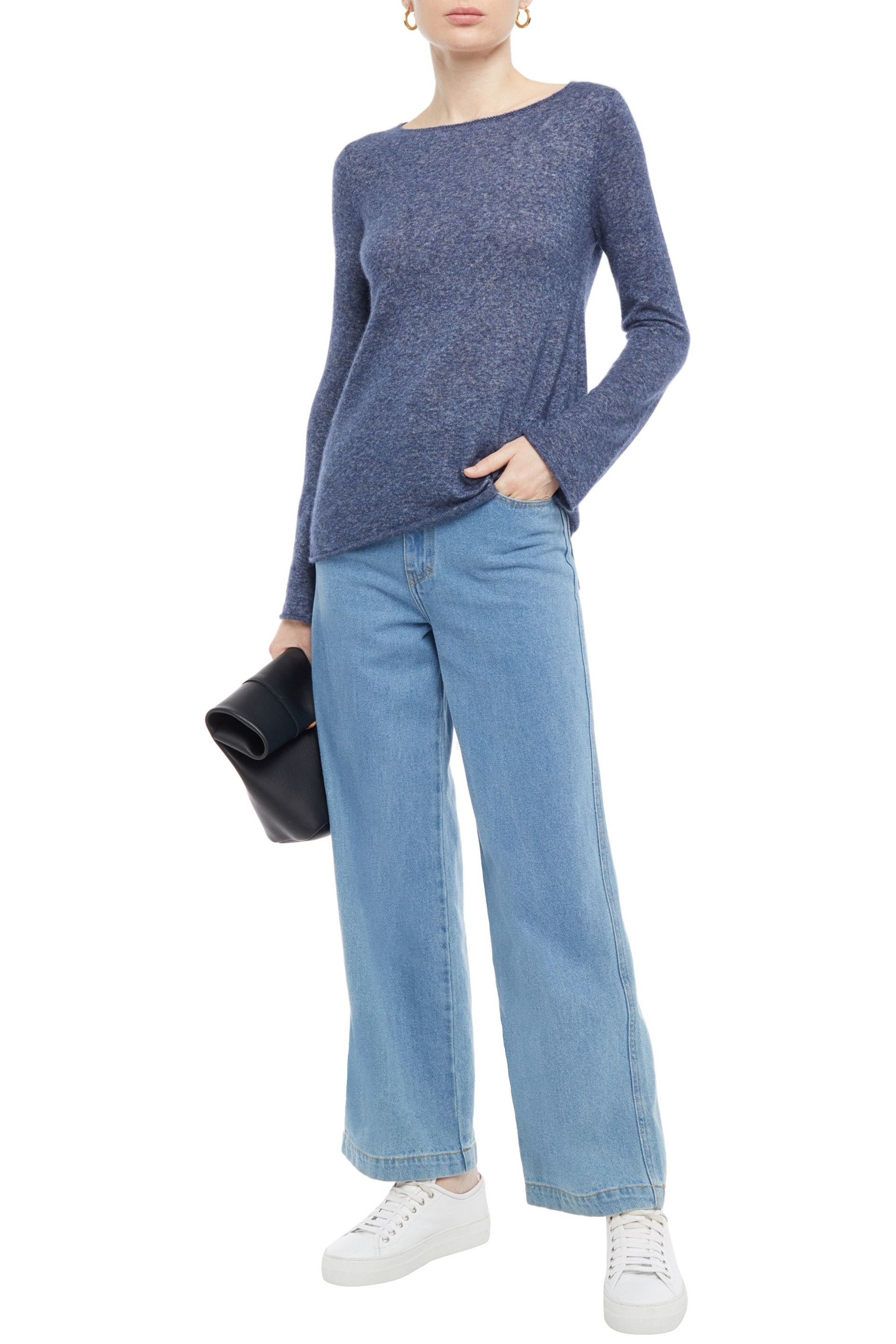 Autumn Cashmere Cutout cashmere and silk-blend sweater