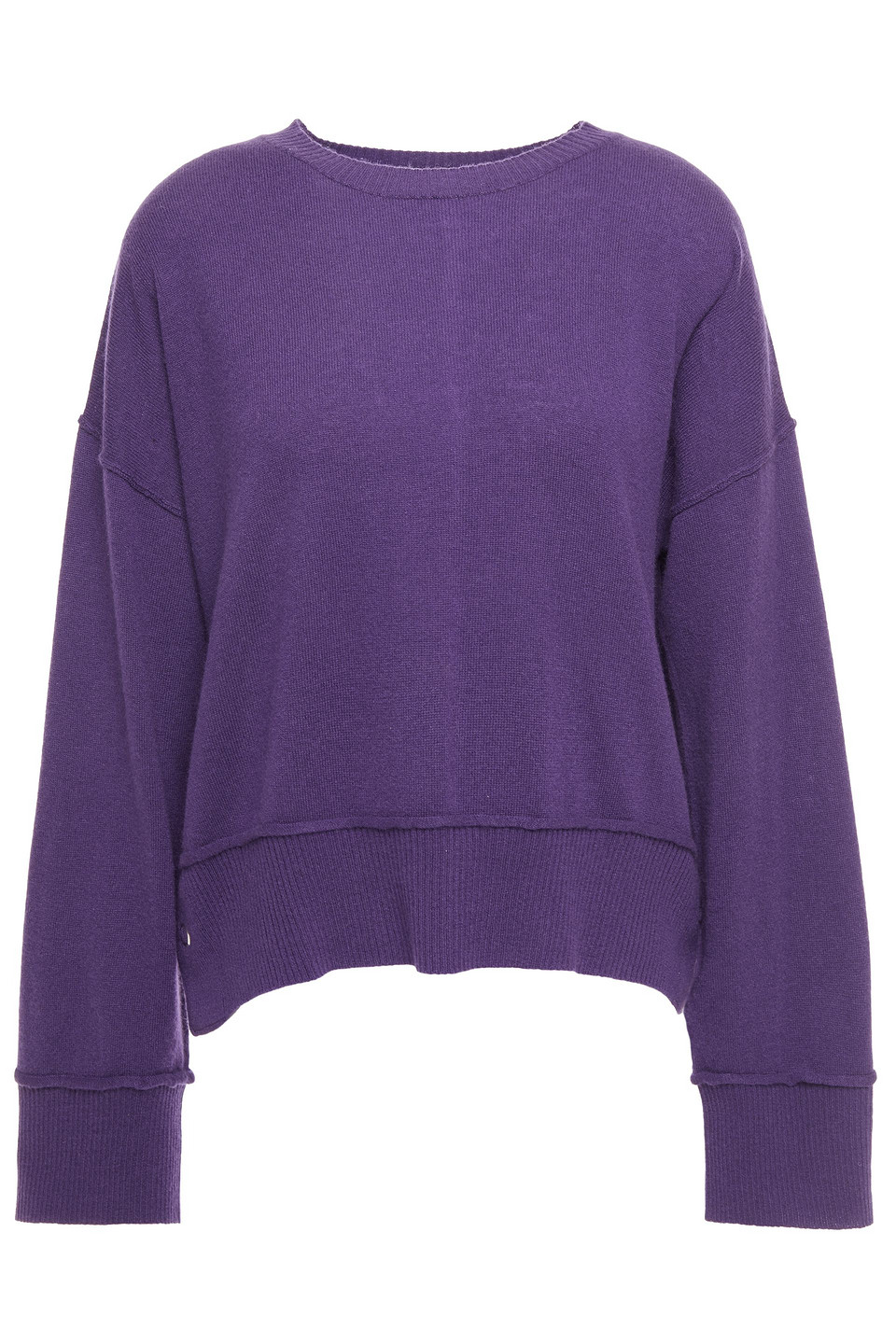 Autumn Cashmere Woman Cashmere Sweater Purple Size XS