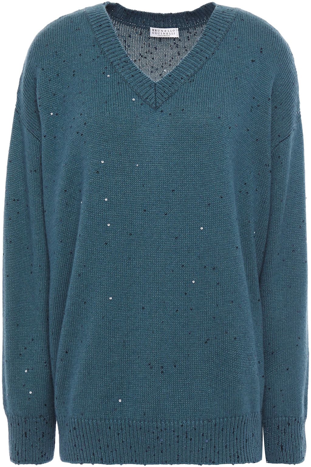 blue sequin sweater