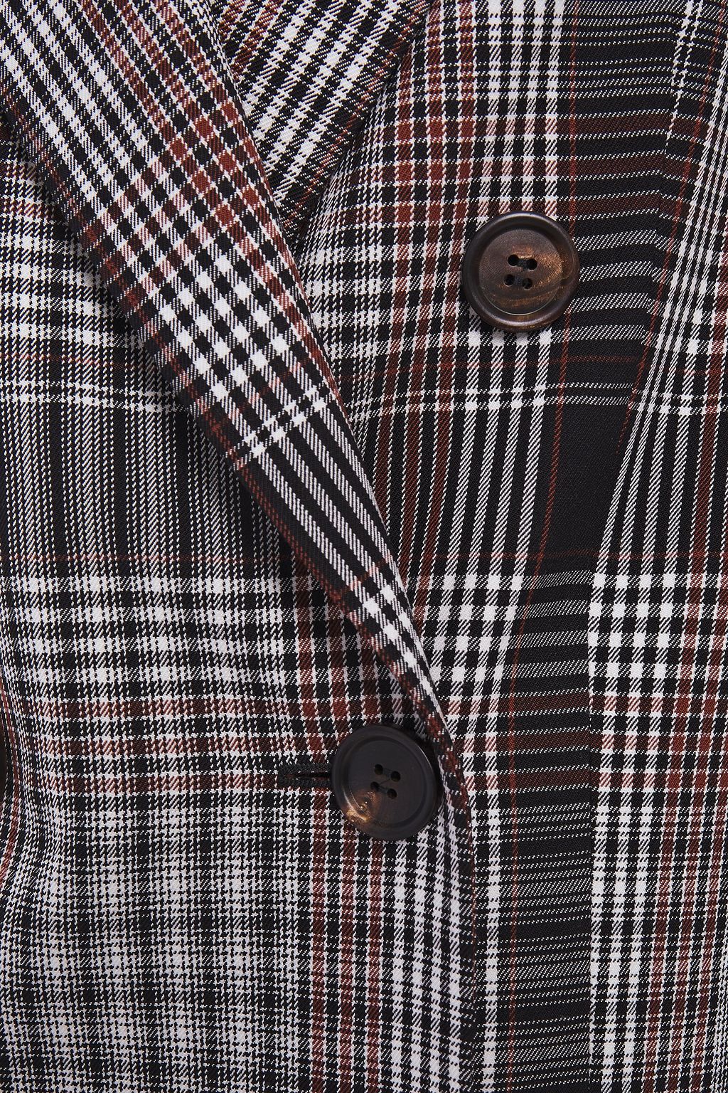 BRUNELLO CUCINELLI Double-breasted checked wool coat