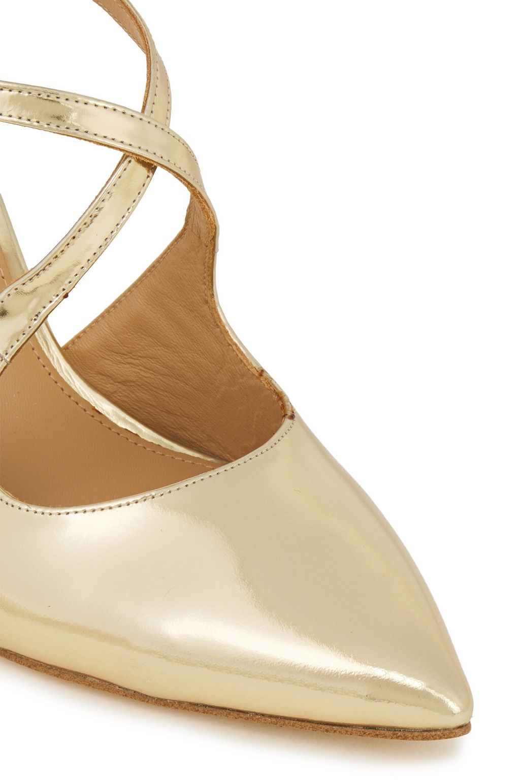MICHAEL MICHAEL KORS Mirrored-leather pumps