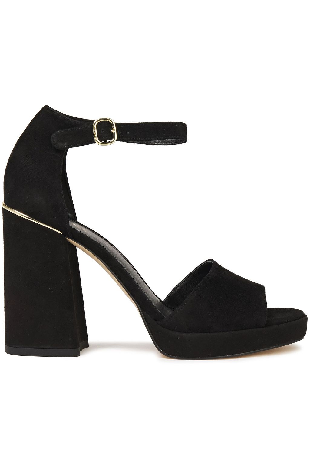 Black Suede platform sandals | Sale up 