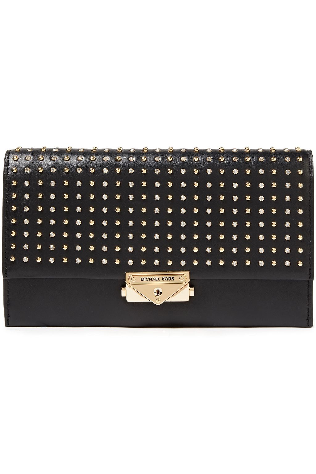 michael kors studded clutch