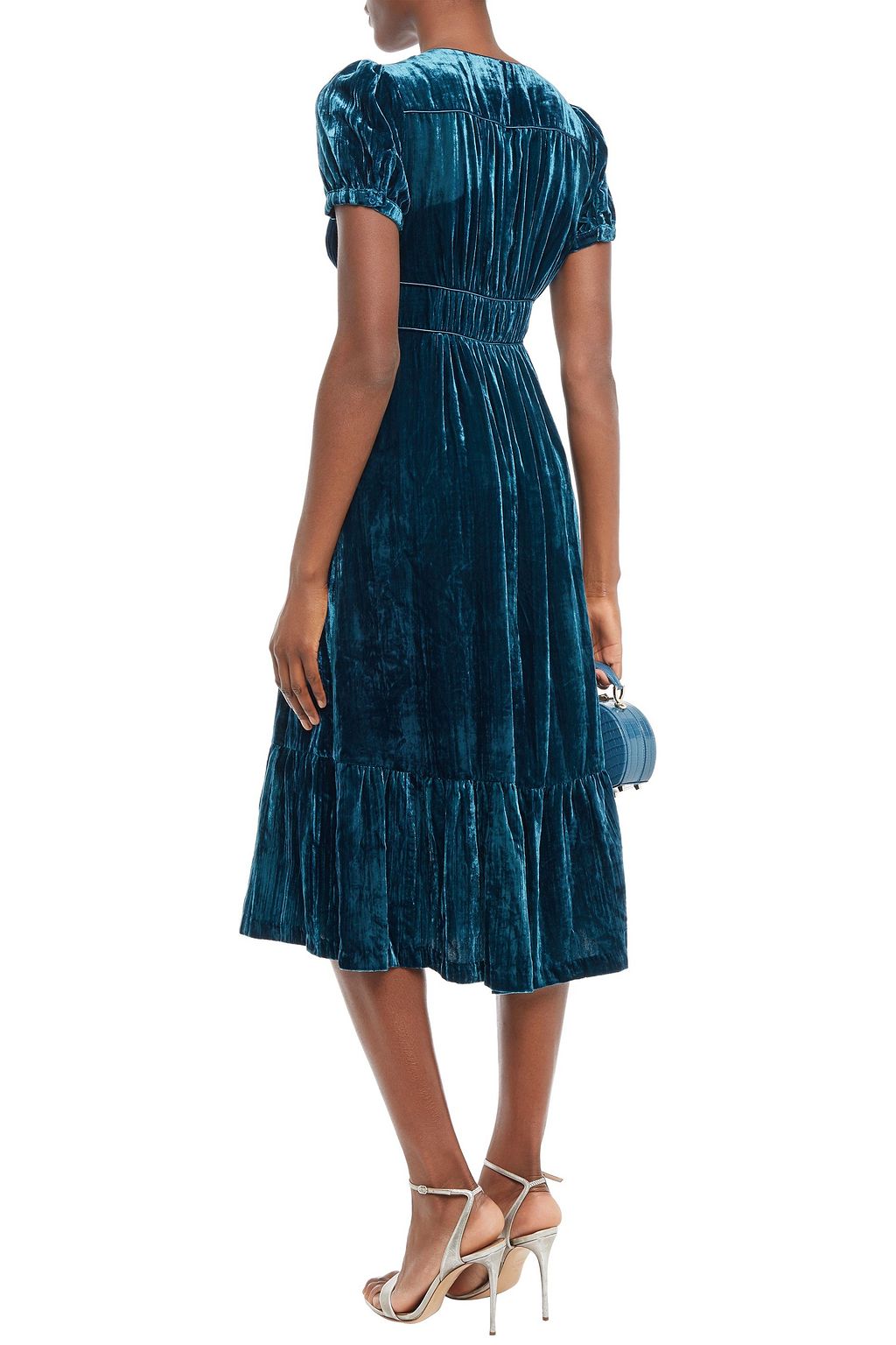 michael kors crushed velvet dress