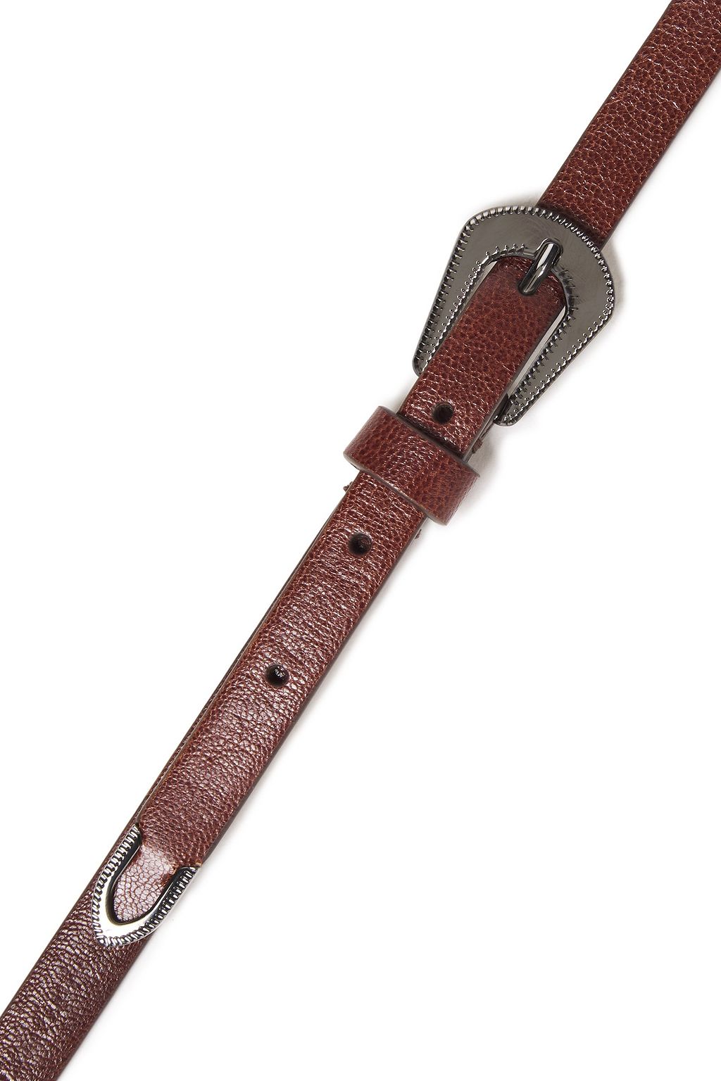 BRUNELLO CUCINELLI Pebbled-leather belt