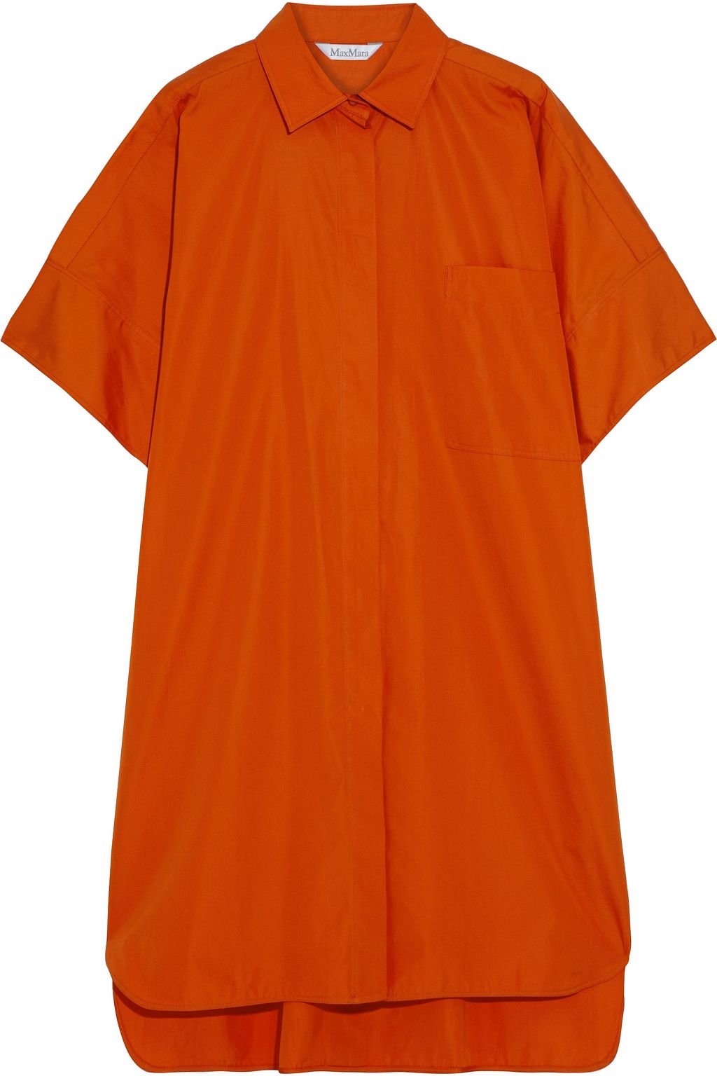 bright orange t shirt dress