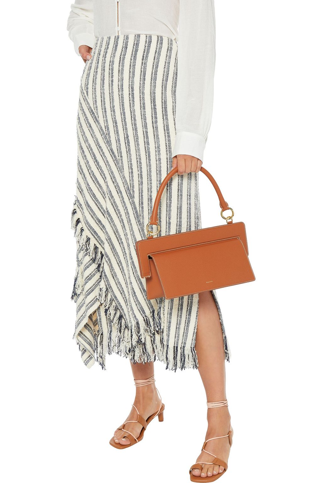 YUZEFI Ada textured-leather shoulder bag