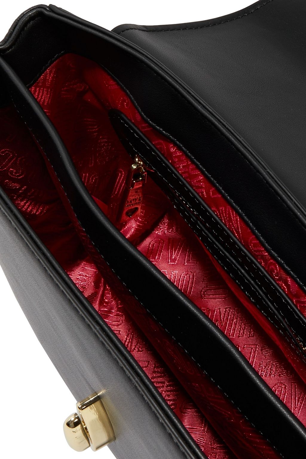 LOVE MOSCHINO Logo-embellished faux leather shoulder bag