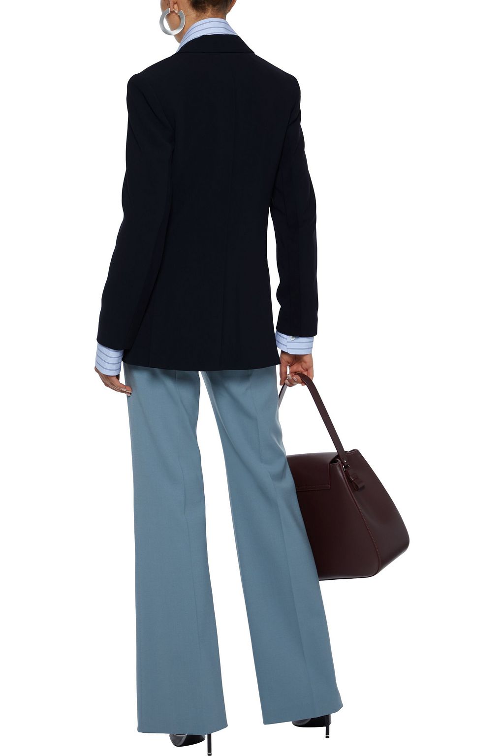 MAX MARA Tirsi silk-trimmed cady blazer