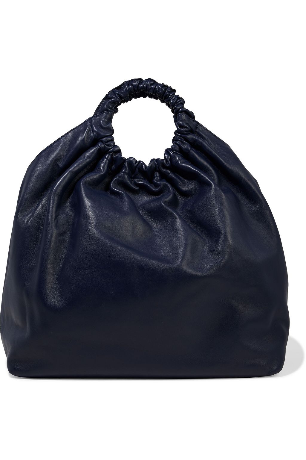 The row double circle small leather tote hotsell