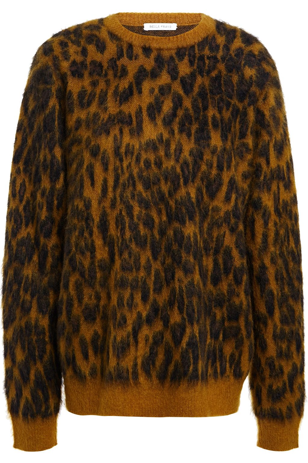 leopard jacquard sweater