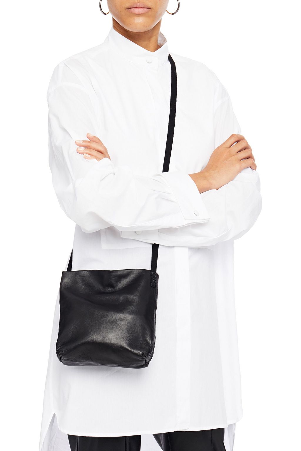 ANN DEMEULEMEESTER レザー ショルダーバッグ