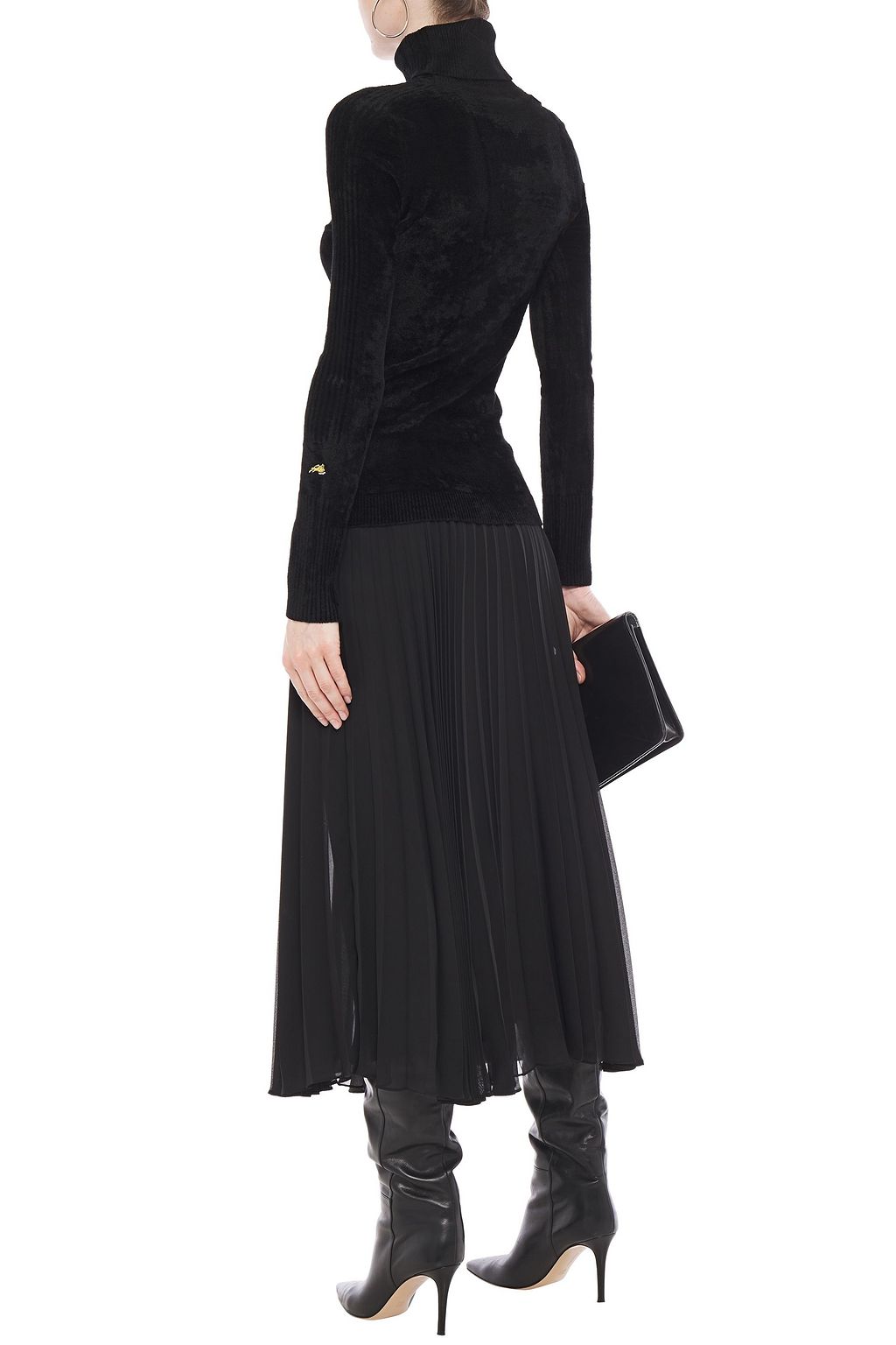 BELLA FREUD Velour turtleneck sweater