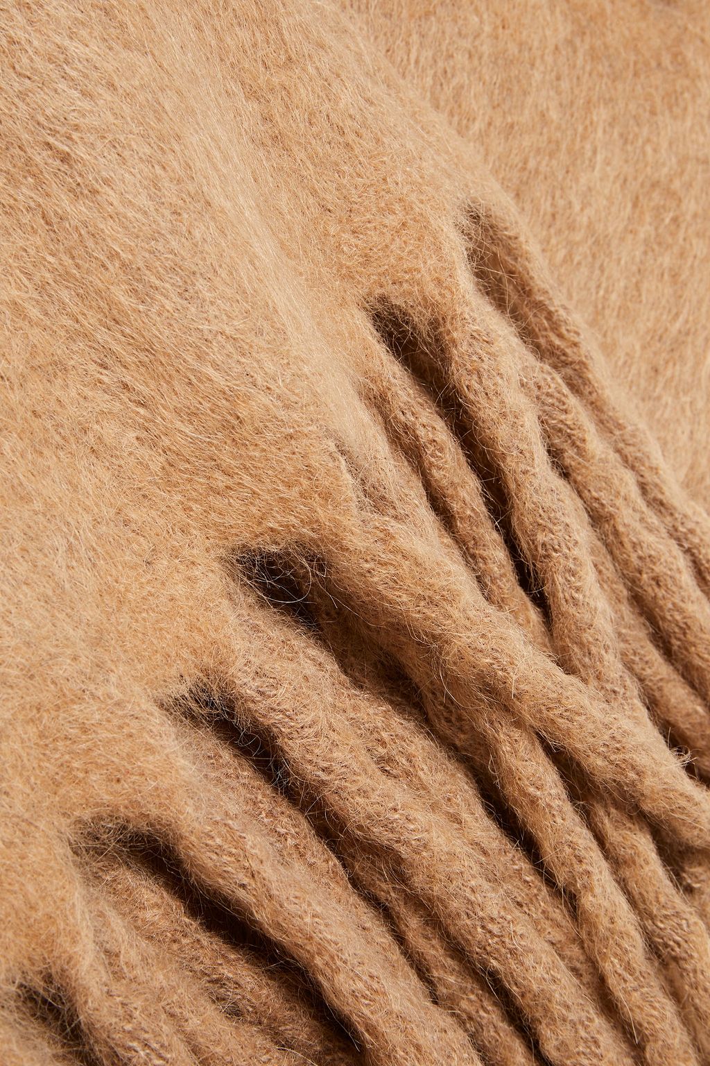 BRUNELLO CUCINELLI Fringed alpaca and wool-blend scarf