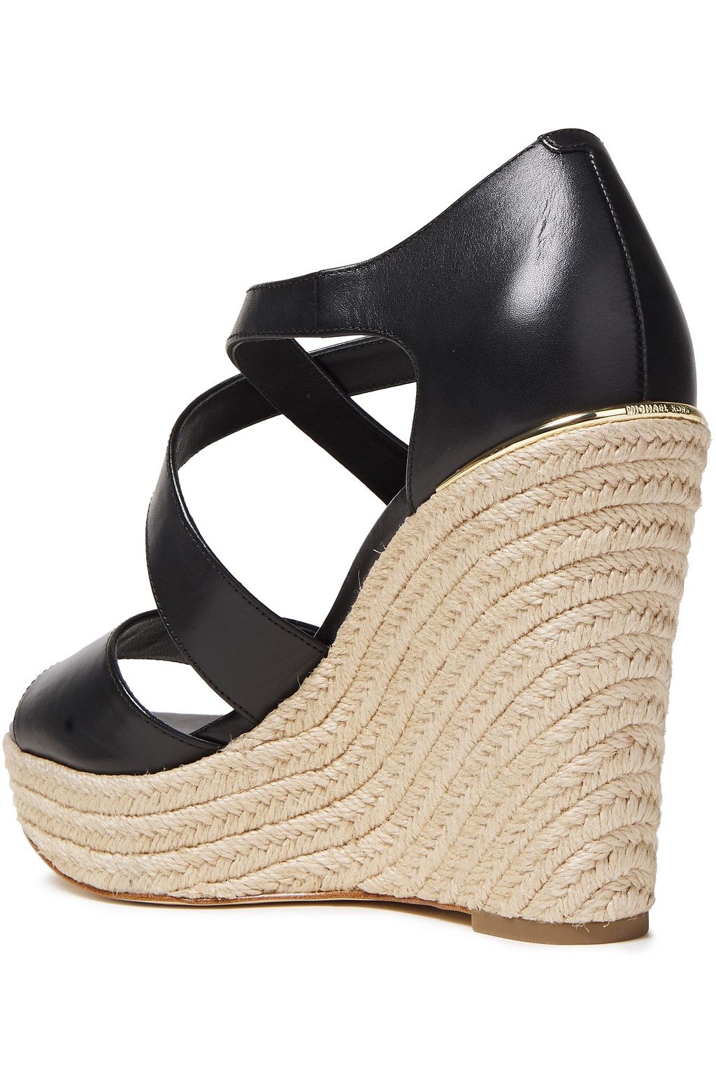 michael michael kors abbott leather wedge