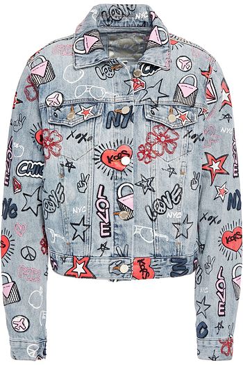 michael kors graffiti jacket