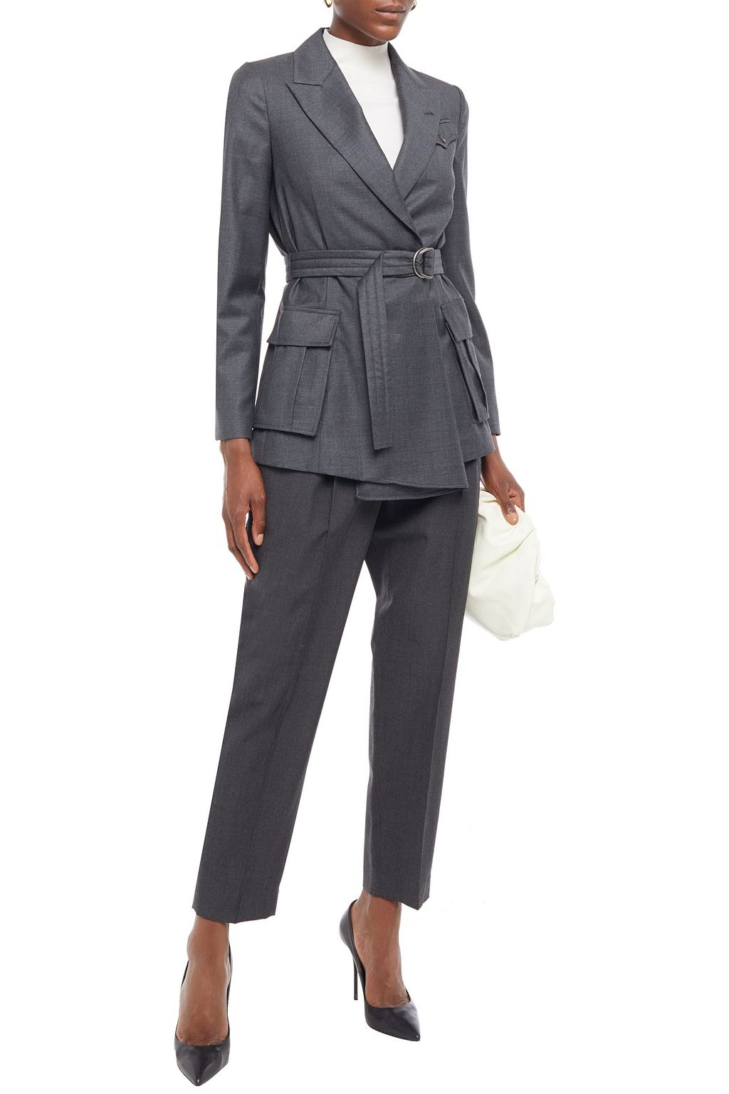 BRUNELLO CUCINELLI Belted wool blazer