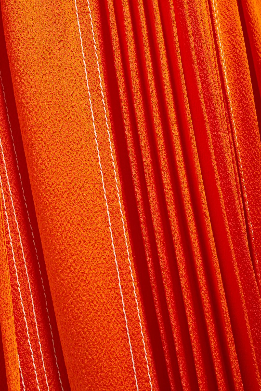 VALENTINO GARAVANI Pleated satin-crepe maxi dress
